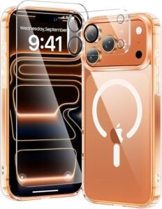 clear iphone 17 pro max case with camera cover