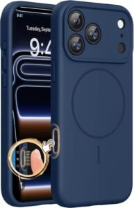 iphone 17 pro max silicone case with magsafe midnight