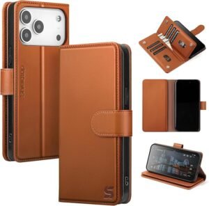 leather iphone 17 pro max wallet case