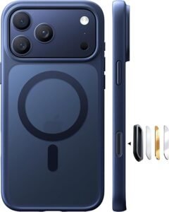 apple iphone 17 pro max case deep blue