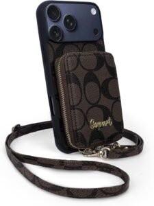 designer iphone 17 pro max case with card holder