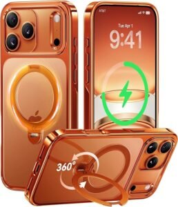 iphone 17 pro max case orange and pink