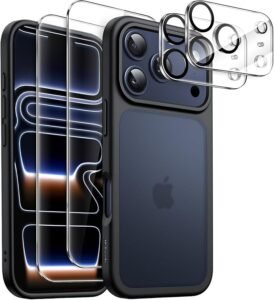 silicone iphone 17 pro max case with camera cover