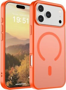 apple iphone 17 pro max orange phone case