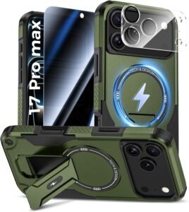 bright green iphone 17 pro max case