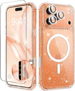 clear glitter iphone 17 pro max case