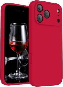 wine red iphone 17 pro max case