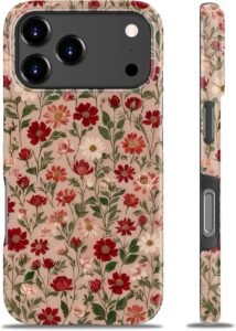 blue flower iphone 17 pro max case