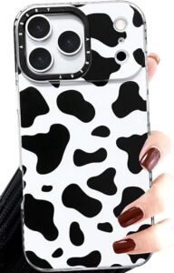 brown cow print iphone 17 pro max case