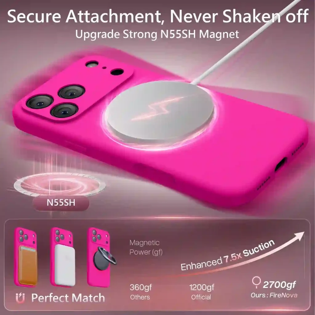 hot pink case for iphone 17 pro max