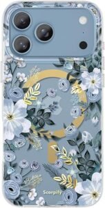 black floral iphone 17 pro max case
