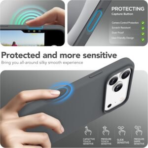 iphone 17 pro max alcantara case space grey