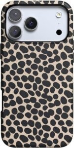 iphone 17 pro max case black leopard print