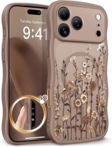 iphone 17 pro max case blue floral