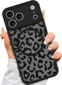 clear leopard iphone 17 pro max case