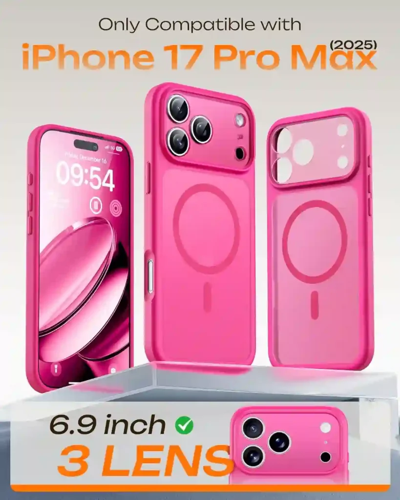 hot pink iphone 17 pro case 2026