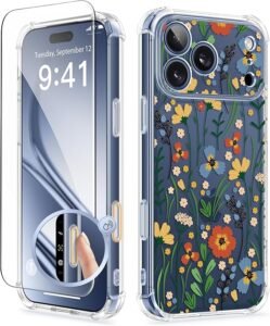 iphone 17 pro max case flower design